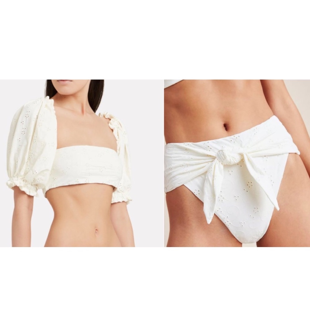 Onia X WeWoreWhat SET Ravello Ruffle Eyelet
